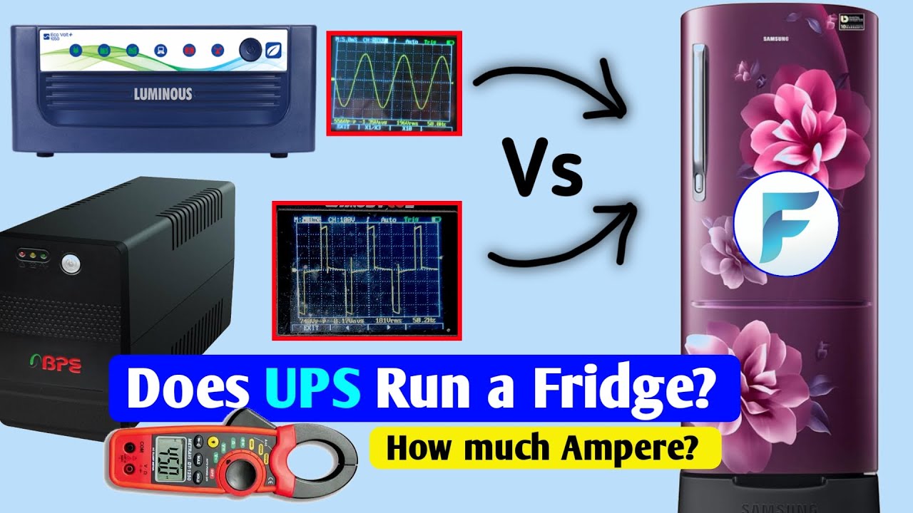 Running a Refrigerator with solar: Inverter or UPS?  Load Amp test