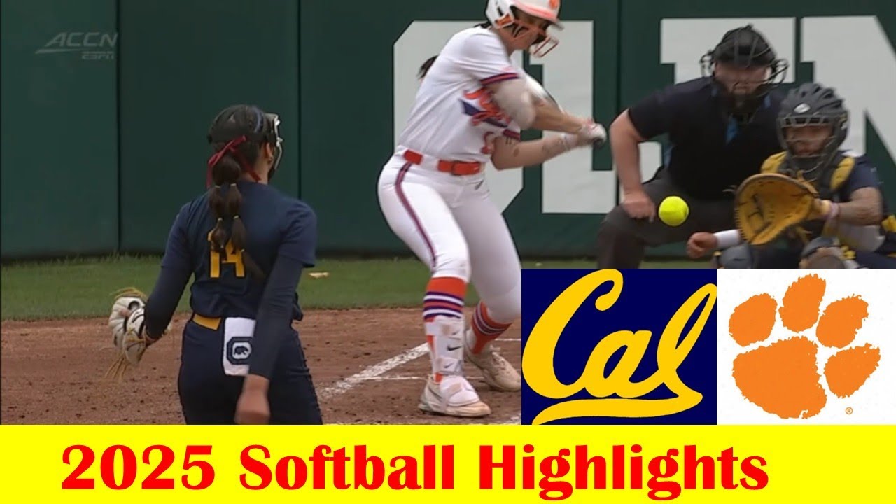 California vs Clemson Softball Game 2 Highlights 3 29 2025