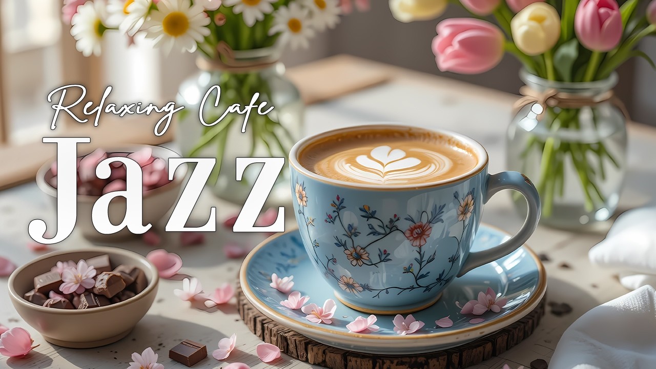 Relaxing Cafe Jazz☕Cheerful Bossa Nova Background & February Piano Jazz Music for Work, Study, Relax