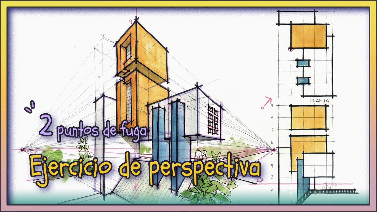 Perspectiva con dos puntos de fuga - Ejercicio 4