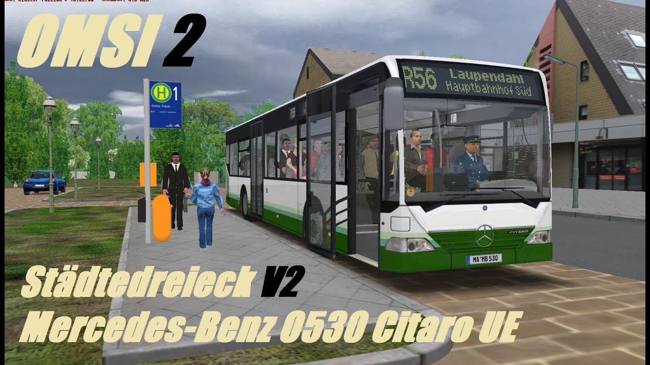 OMSI 2. Städtedreieck V2, Line R56, Mercedes-Benz Citaro UE