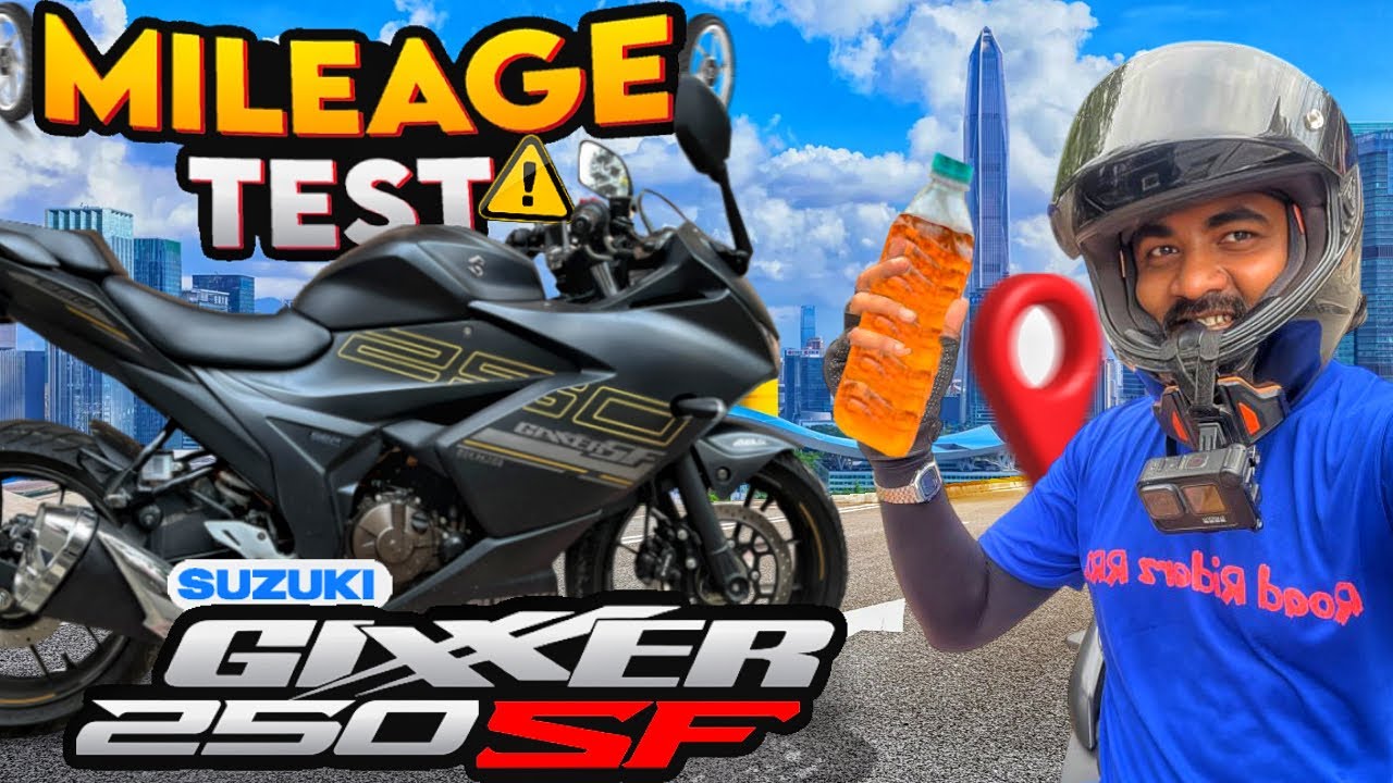 Suzuki Gixxer SF 250 Real Mileage Test | Full Ride, Fuel Efficiency, City + Highway