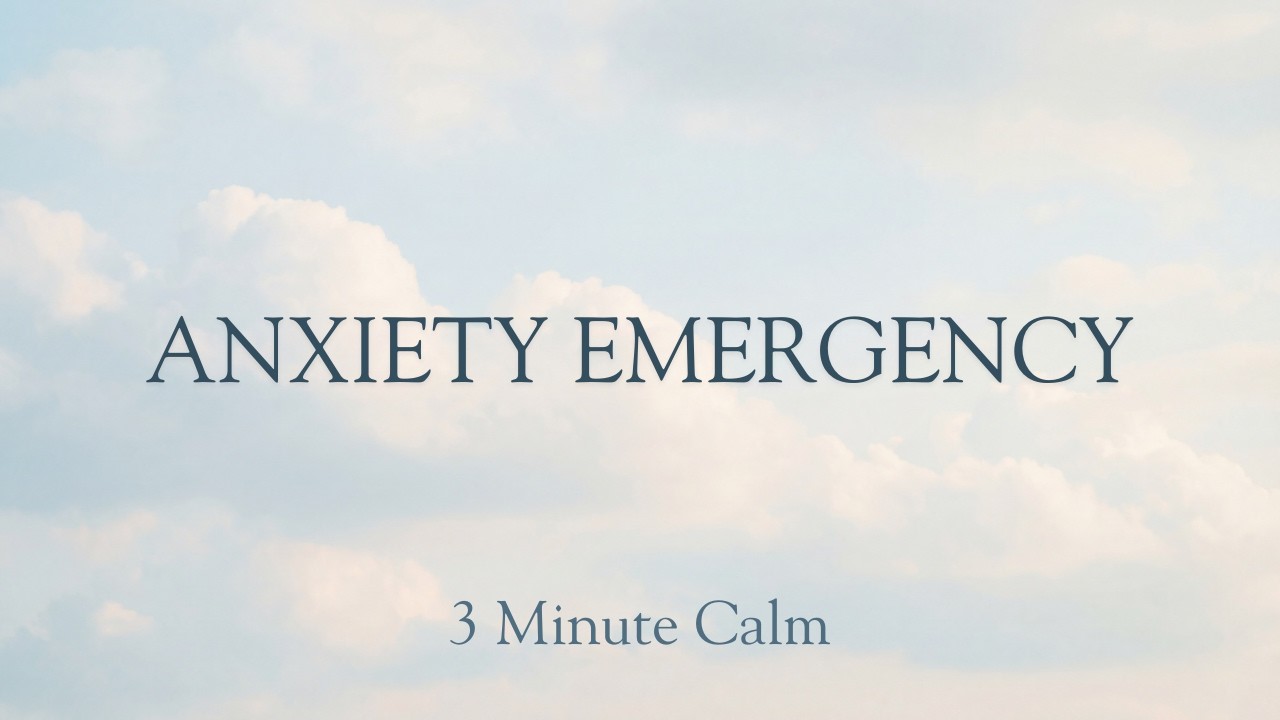 3 Minute Anxiety Relief – Emergency Calm Down for Your Nervous System