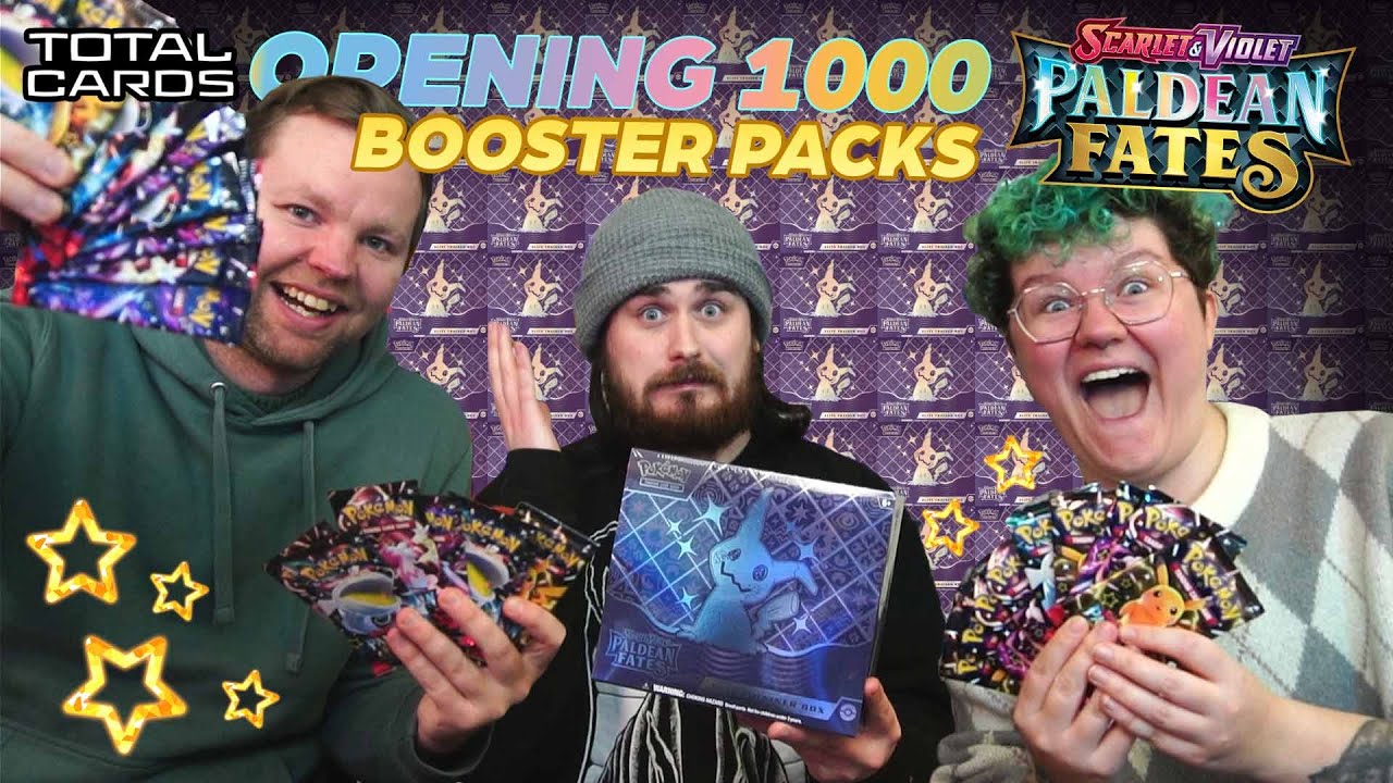OPENING 1000 PALDEAN FATES BOOSTER PACKS ✨TotalCards.net