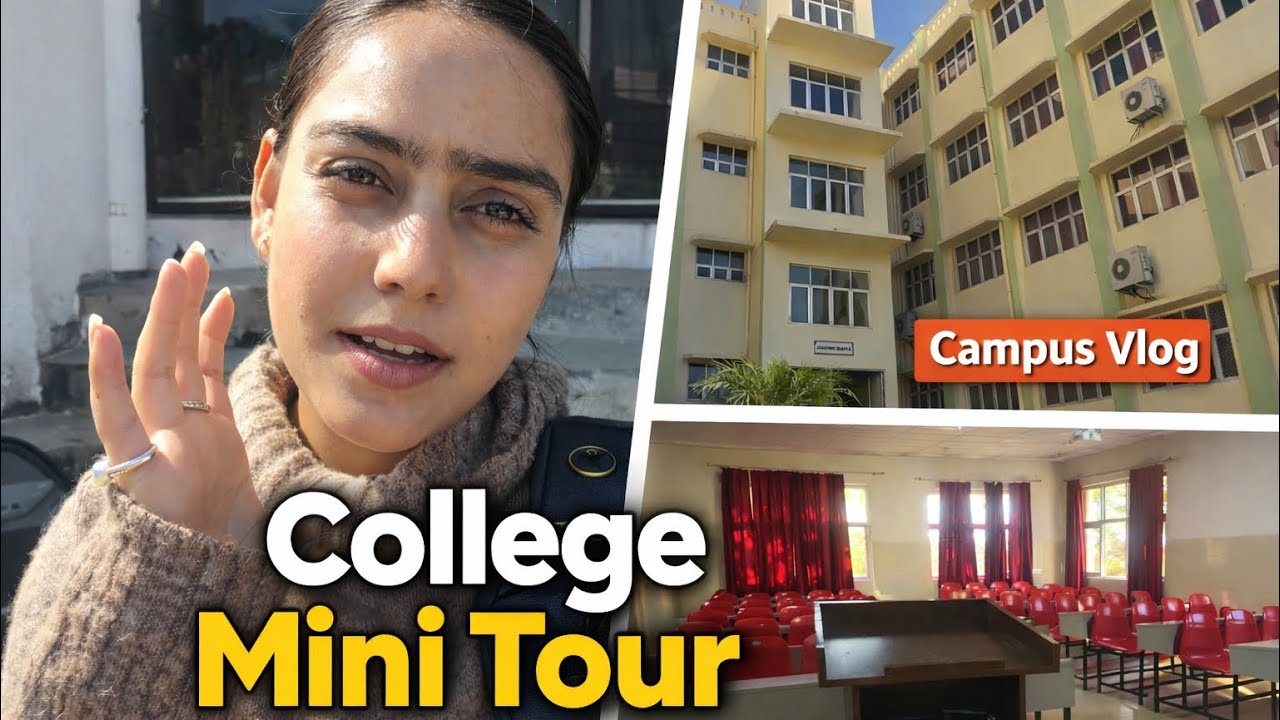 College ka mini tour vlog 🤩🙌 #jammu #vlog #collegelife #college 