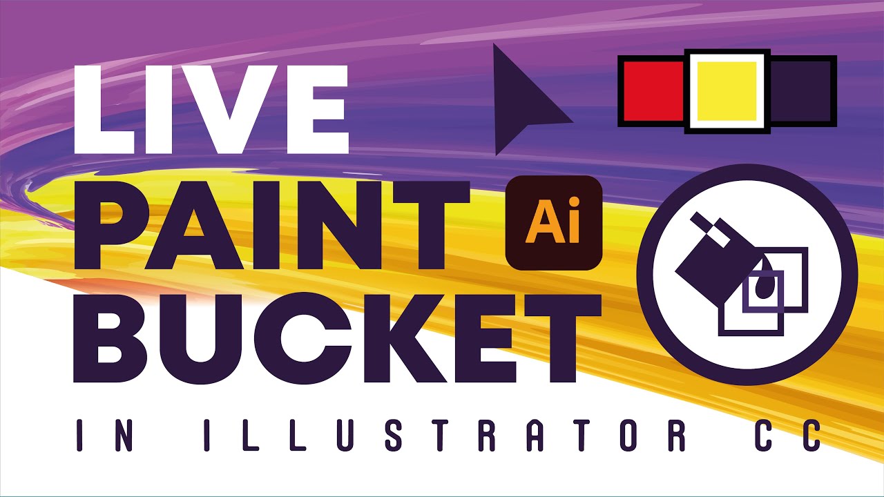 Live Paint Bucket Tool in Adobe Illustrator CC