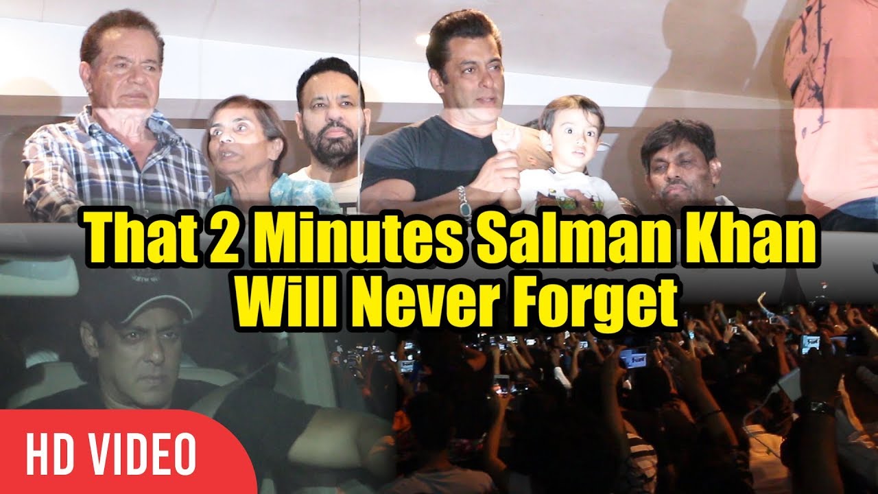 That 2 Minutes Salman Khan Will Never Forget | Airport To Galaxy Apartment | Crazy Crowd