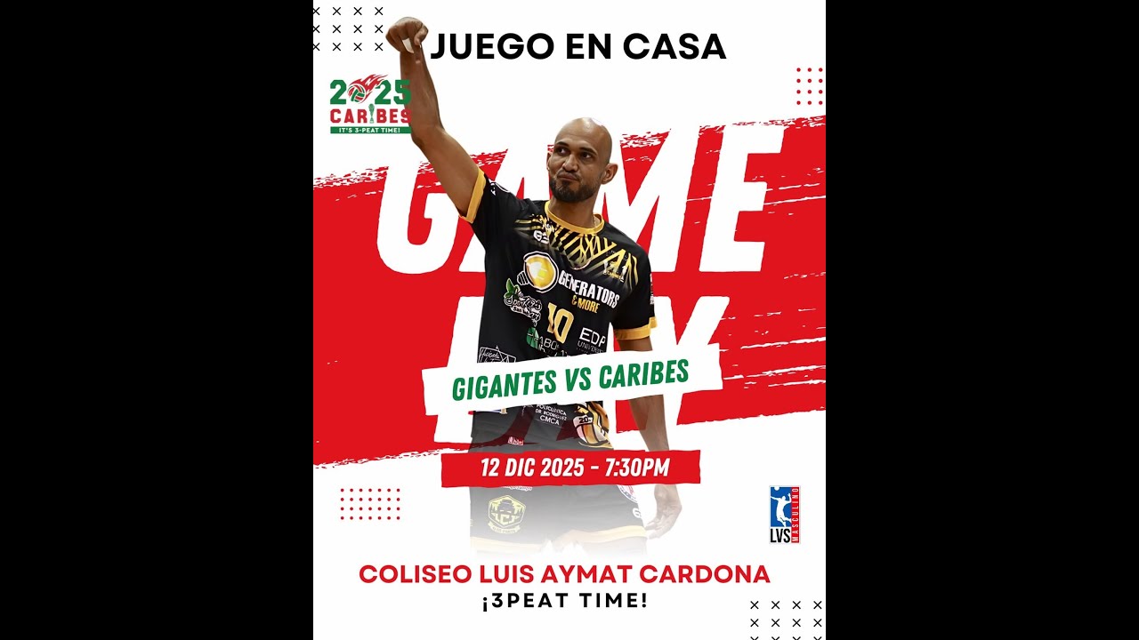 LVSM - Caribes de San Sebastian vs. Gigantes de Carolina (12/12/25)