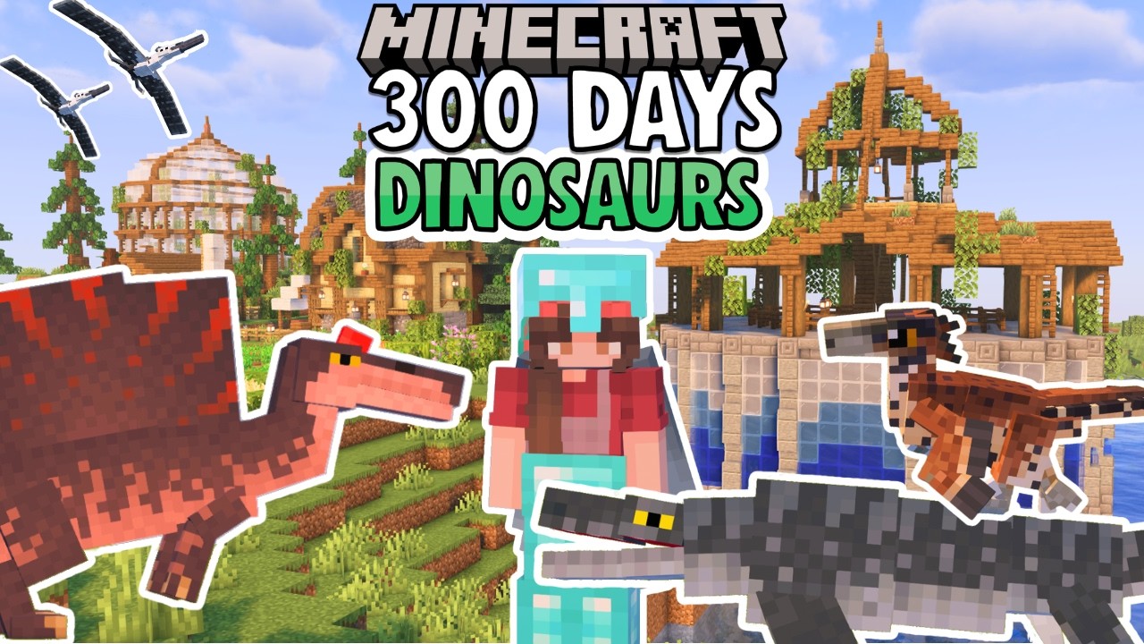 I survived 300 Days in a DINOSAUR World