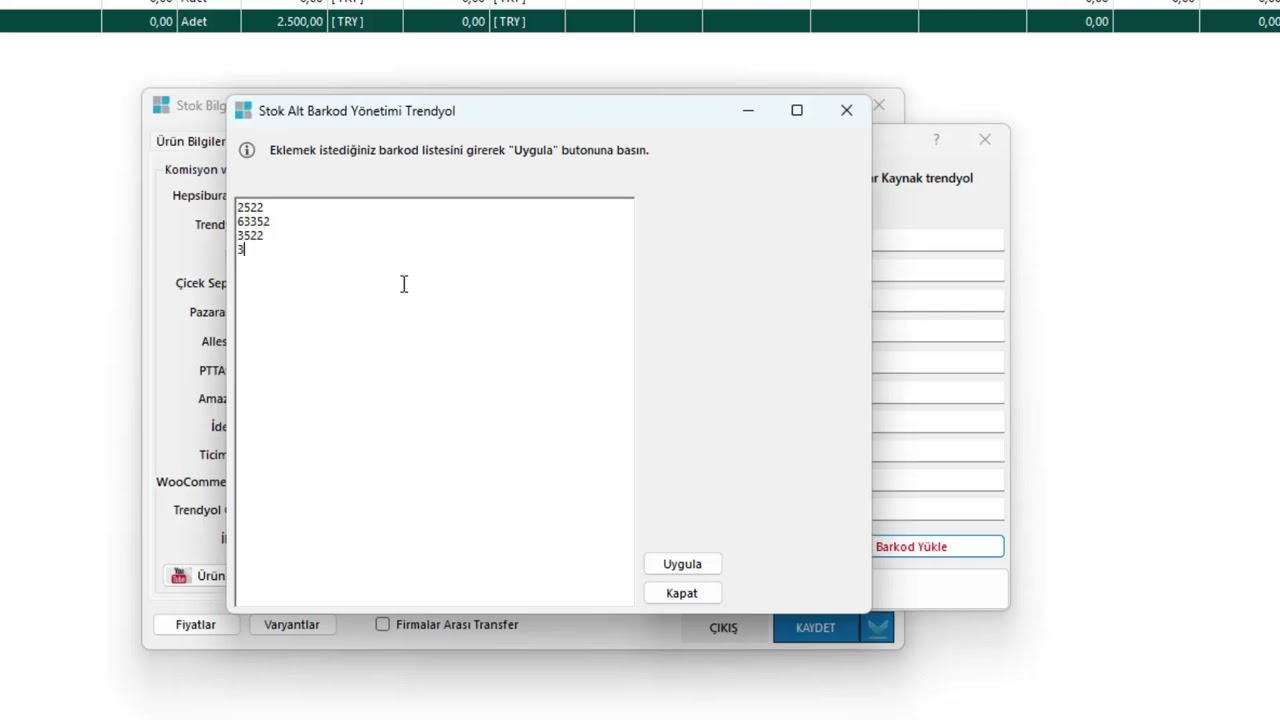Birden Fazla İlanı Bir Stok Kartında Yönetme