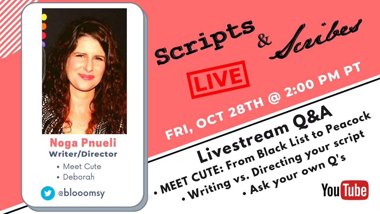 S&S LIVE (Ep 51) Screenwriter and Director Noga Pnueli (MEET CUTE, DEBORAH)