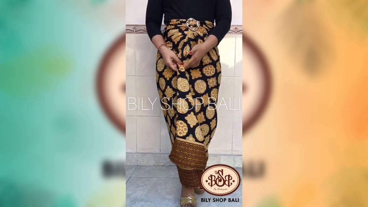 BILY SHOP BALI Tutorial Pemakaian Rok Lilit Gesper