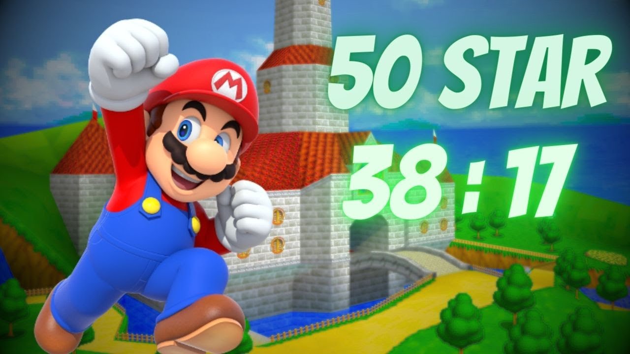 Super Mario 64 - 50 Star Speedrun (38:17)