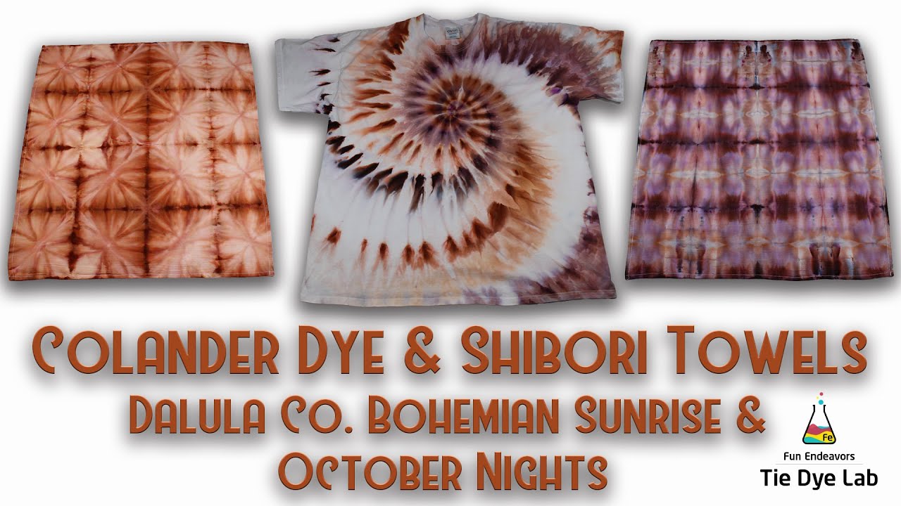 Tie Dye Designs: Dalula Co. October Nights and Bohemian Sunrise