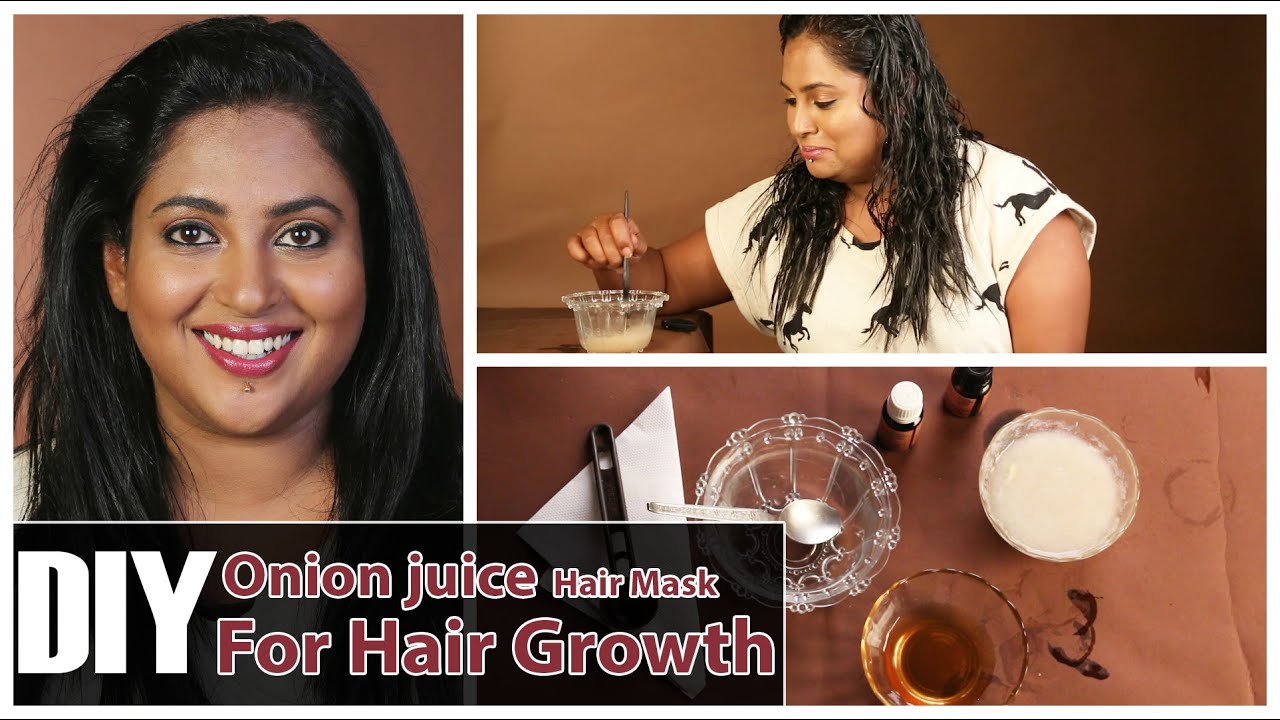 Onion Juice for Hair Loss, Regrowth - DIY Onion Juice Hair Mask