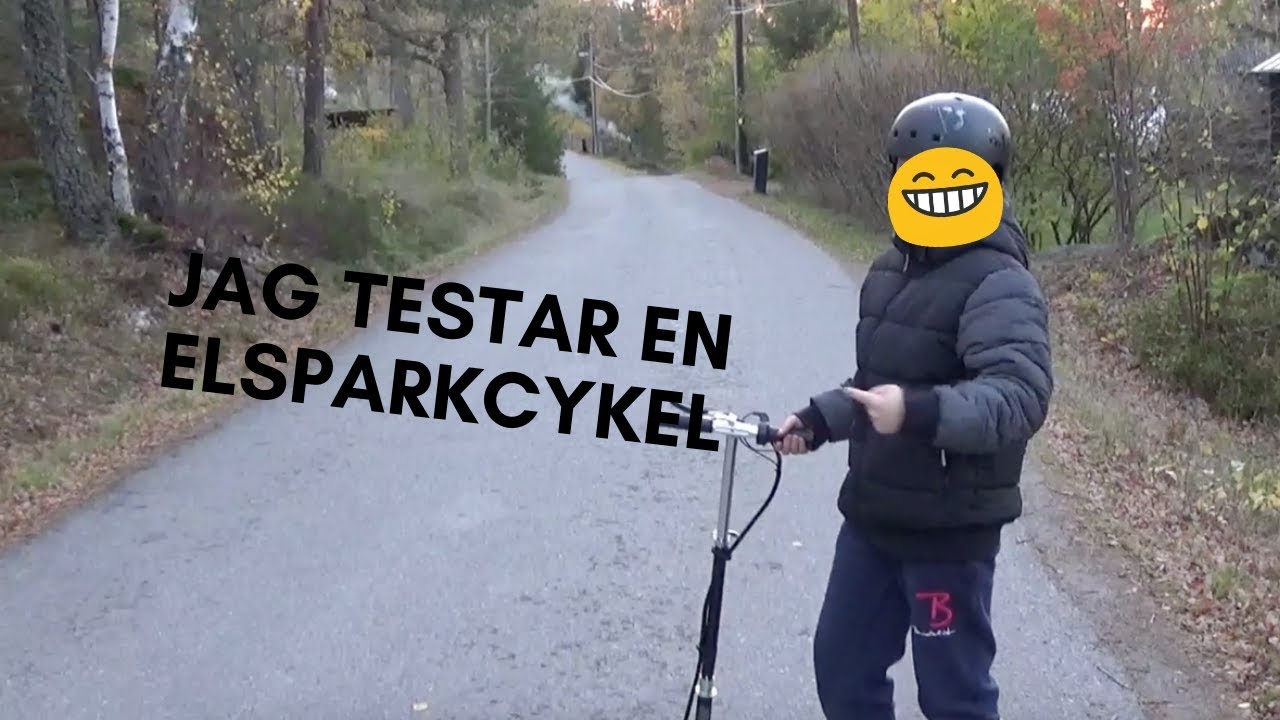 JAG TESTAR EN ELSPARKCYKEL
