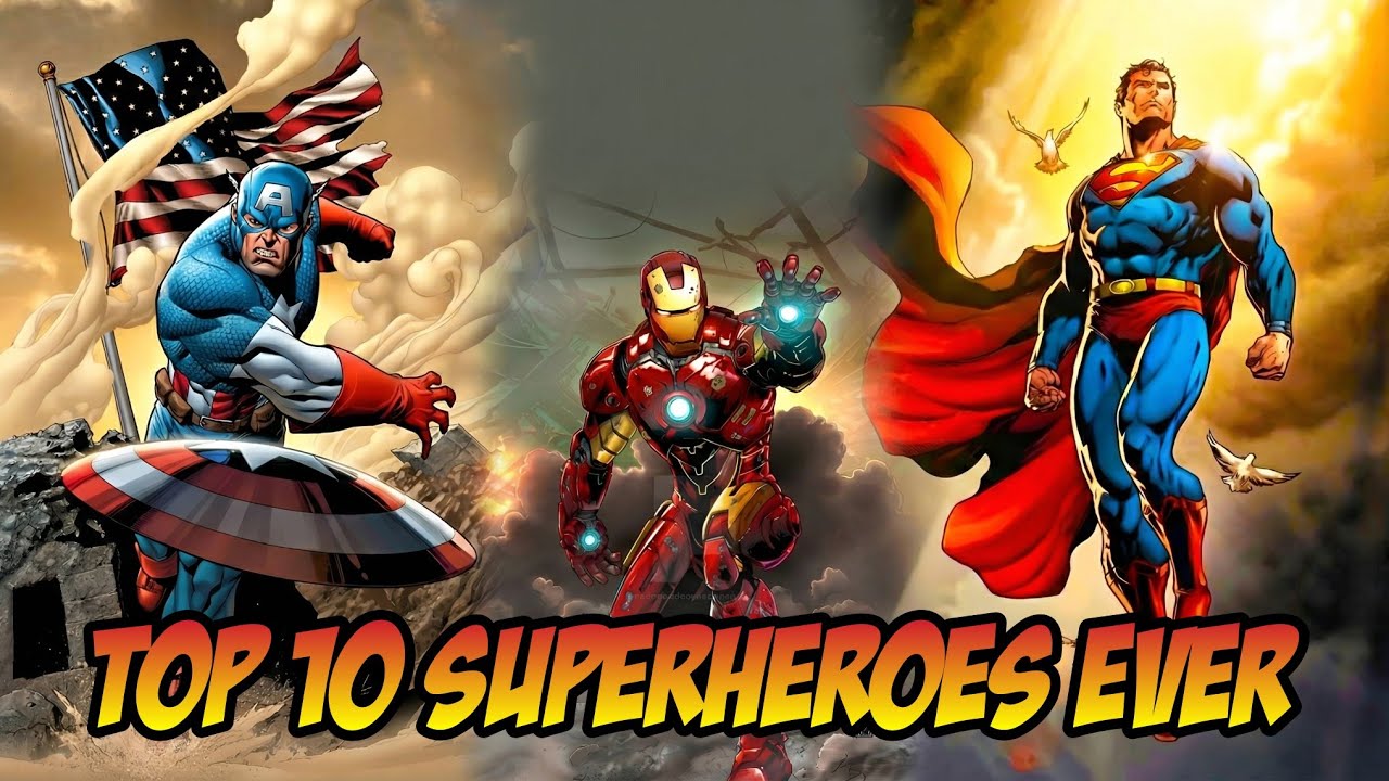 Top 10 Most Influential Superheroes of All Time 🔥 | From Superman to Spider-Man (Hindi)