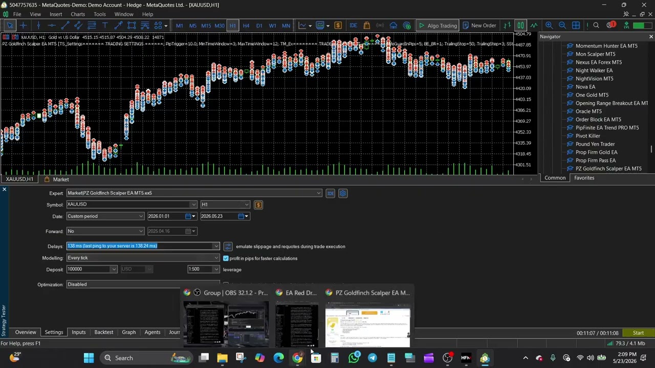 Обзор PZ Goldfinch Scalper EA для MT4 и MT5: стратегия тикового скальпинга на волатильности