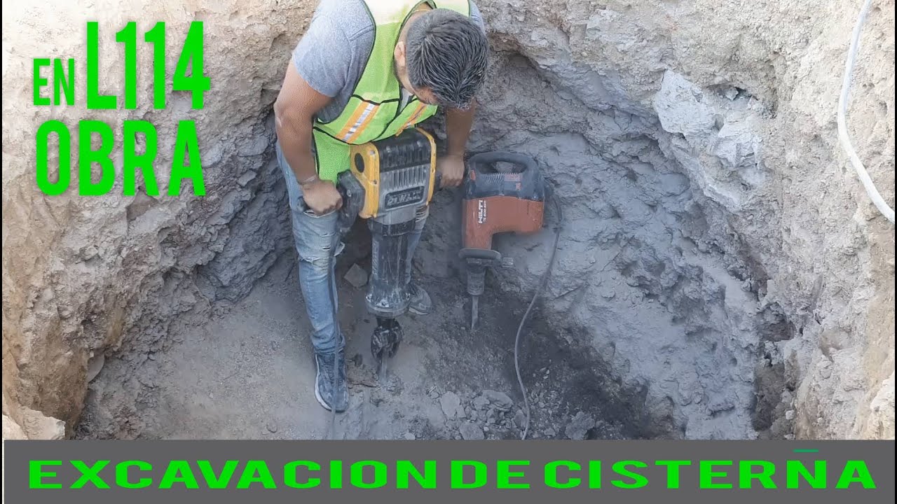 Excavación para Cisterna, Rotomartillo Dewalt vs Hilti, cual es mejor, quien gano!!!!!!!