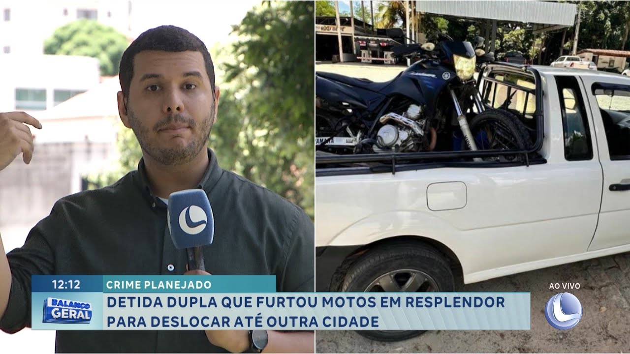 Crime Planejado: Detida dupla que furtou motos em Resplendor para deslocar até outra cidade.