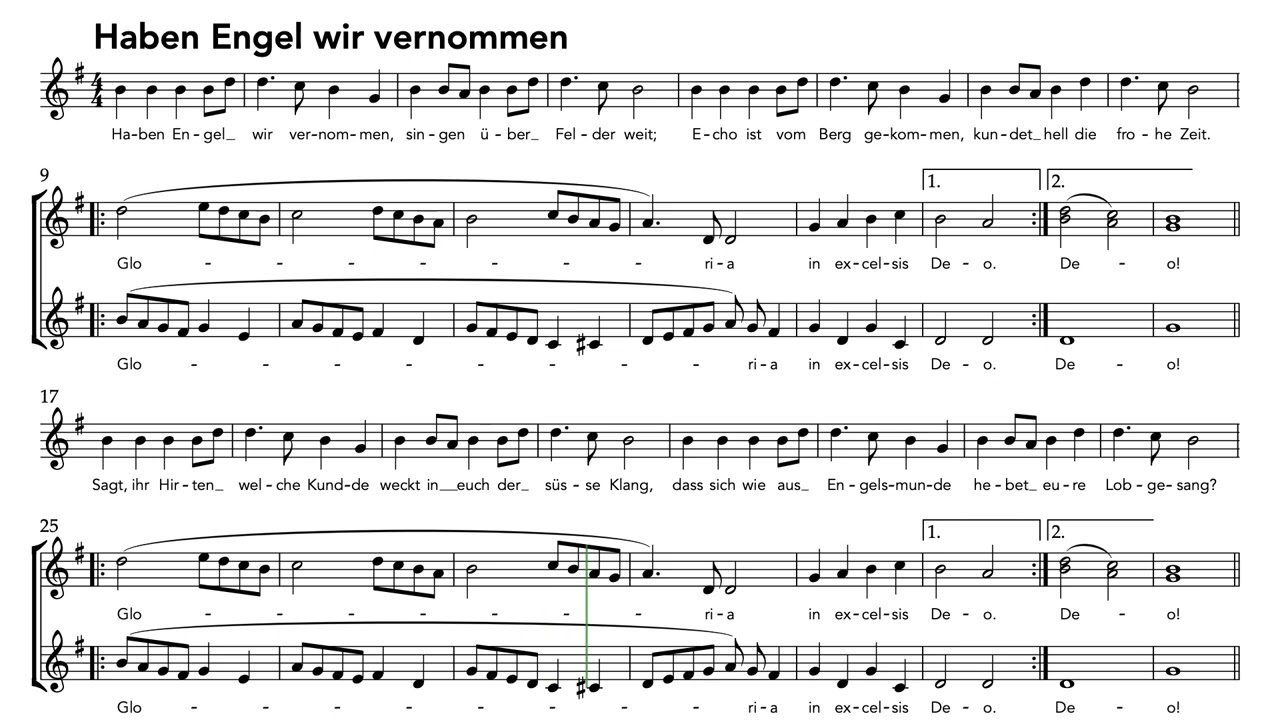 Haben Engel wir vernommen