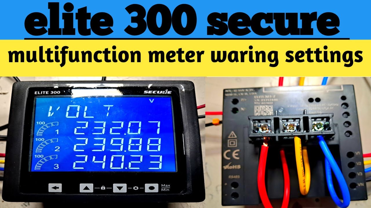 Unlocking the Elite 300 Multifunction Meter in Hindi