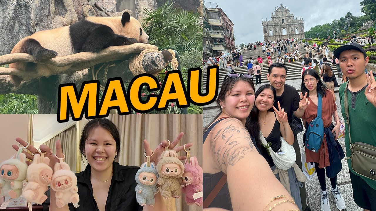 FAMILY ASIA TRIP 2025: Macau! | Giant Panda Pavilion, Lord Stow's Egg Tarts, Macanese Food, Popmart
