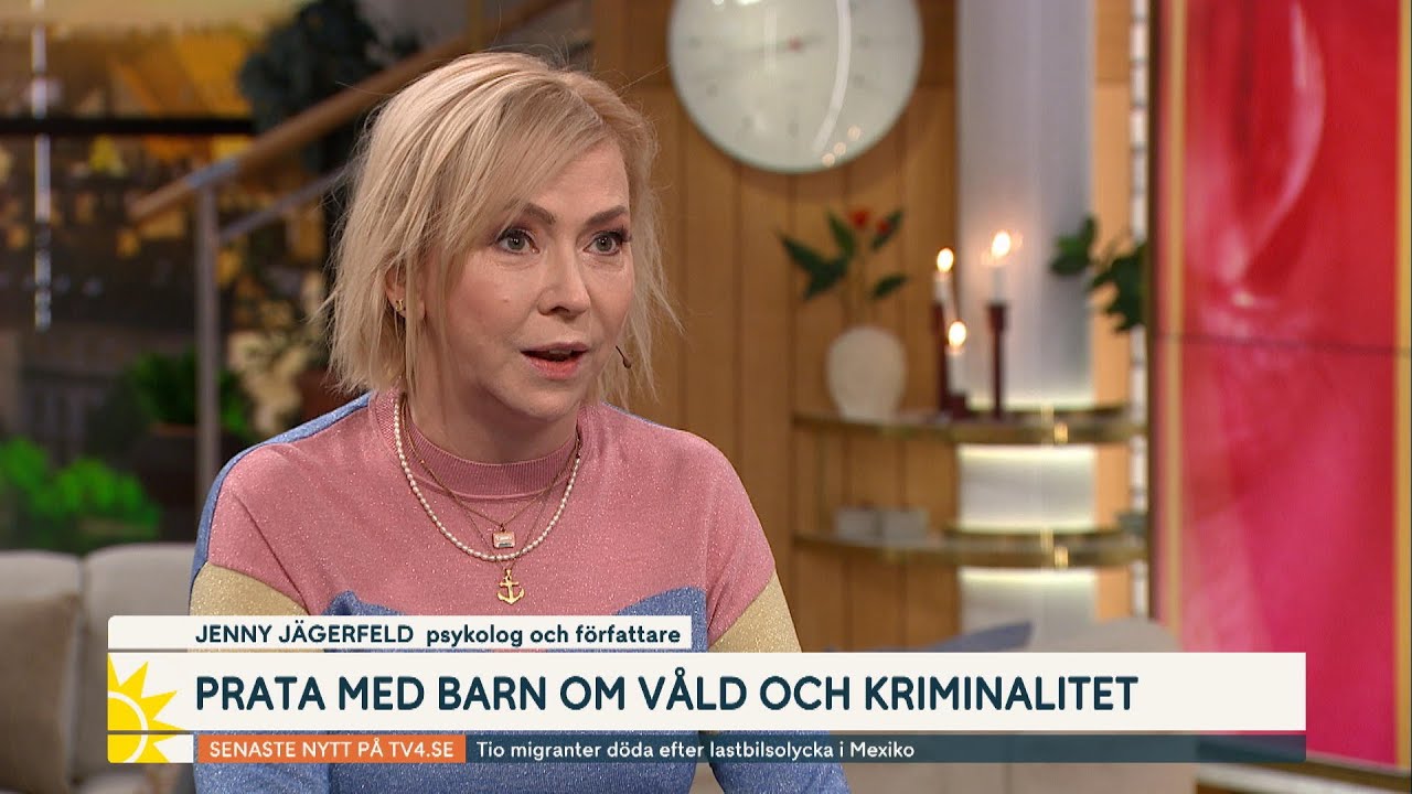Så pratar du med barn om våld och kriminalitet – tänk på det här | Nyhetsmorgon | TV4 & TV4 Play
