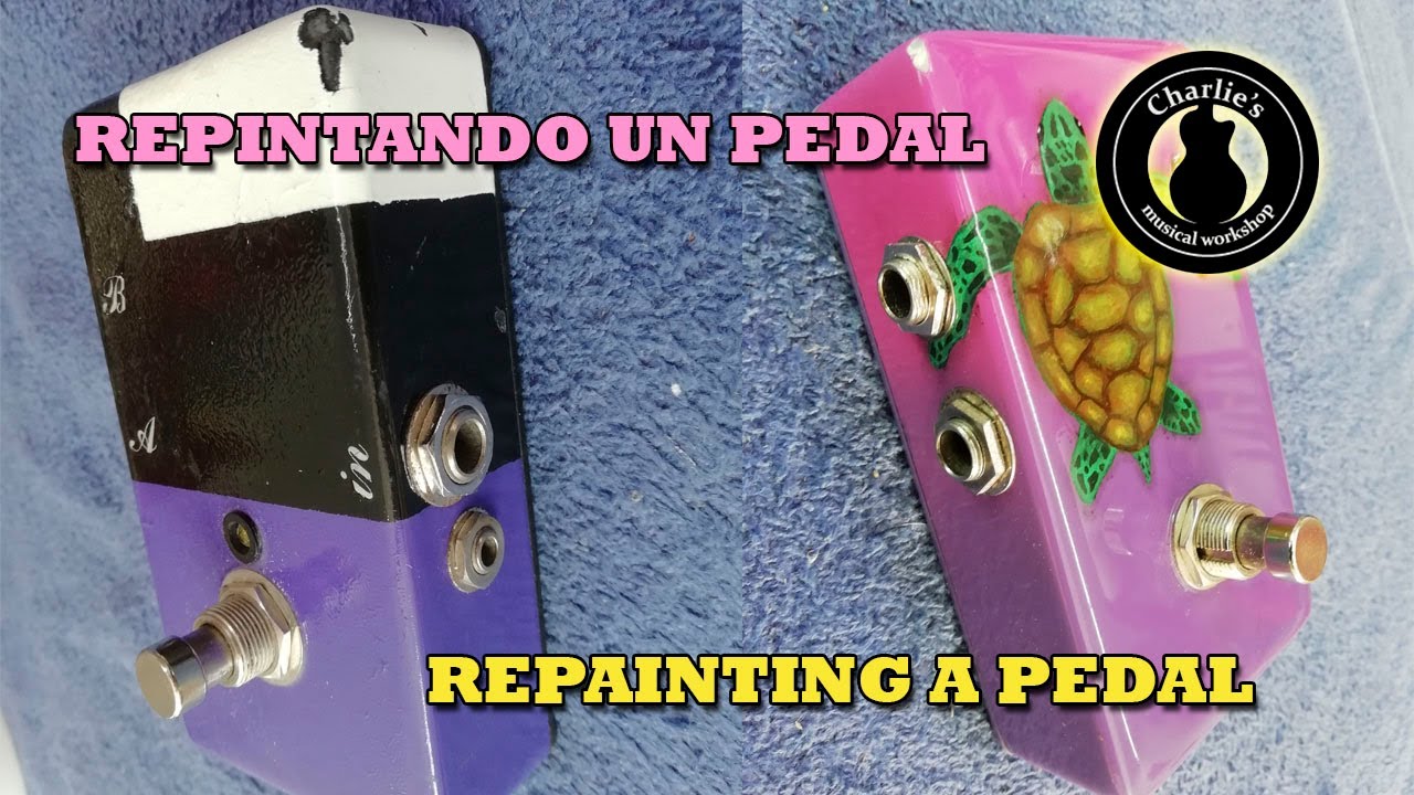 Repintando un pedal A-B . (Repainting an A-B pedal)
