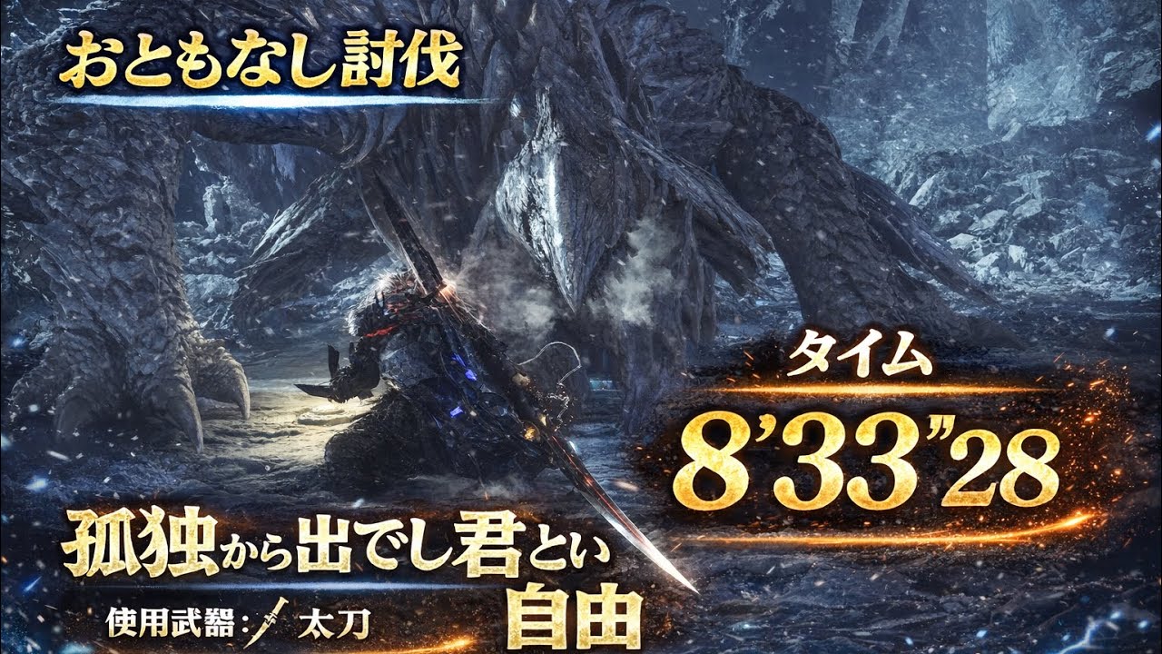 孤独から出でし君という自由　おともなし討伐 8’33”28
