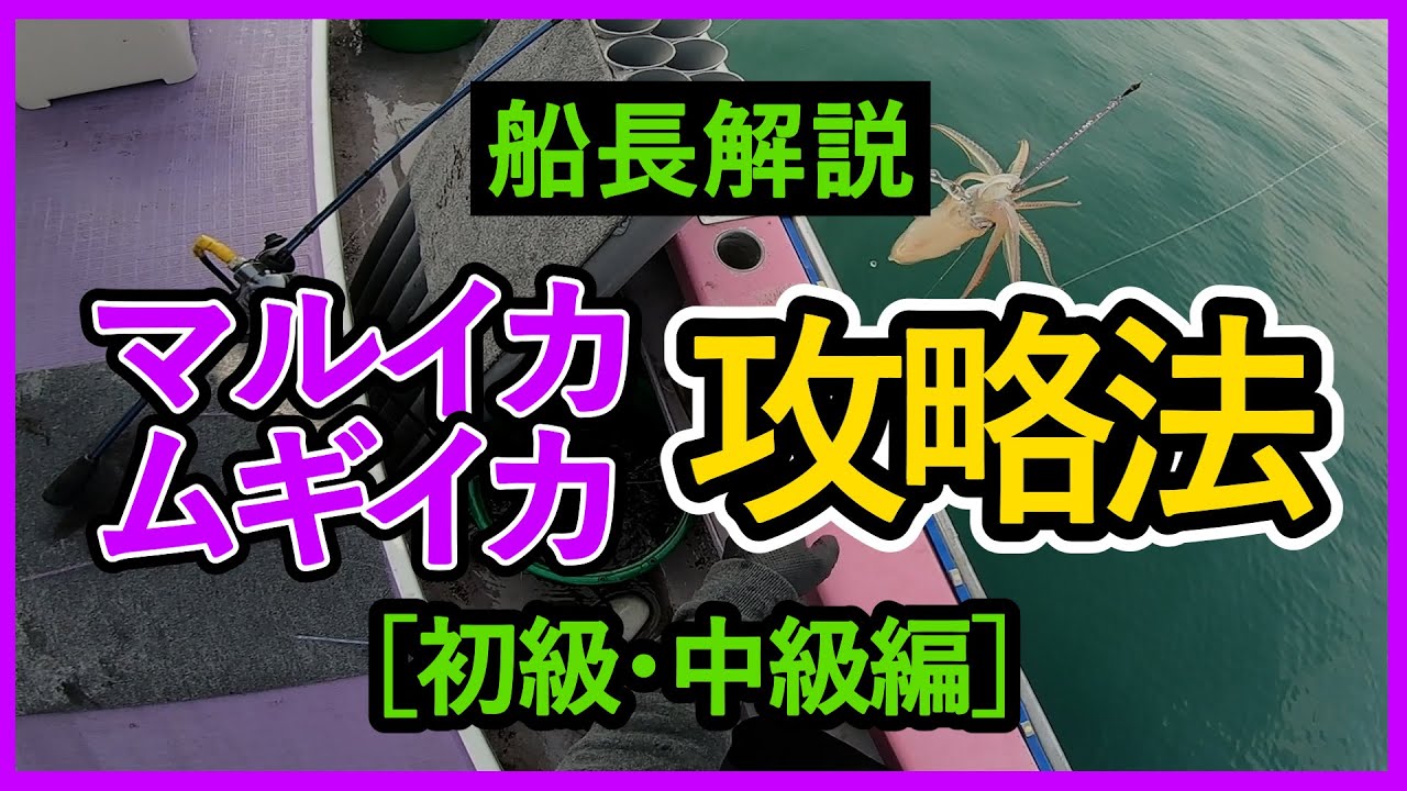 ［マルイカ船］釣れる確率を上げる！おススメの釣り方・仕掛け[ムギイカ船]