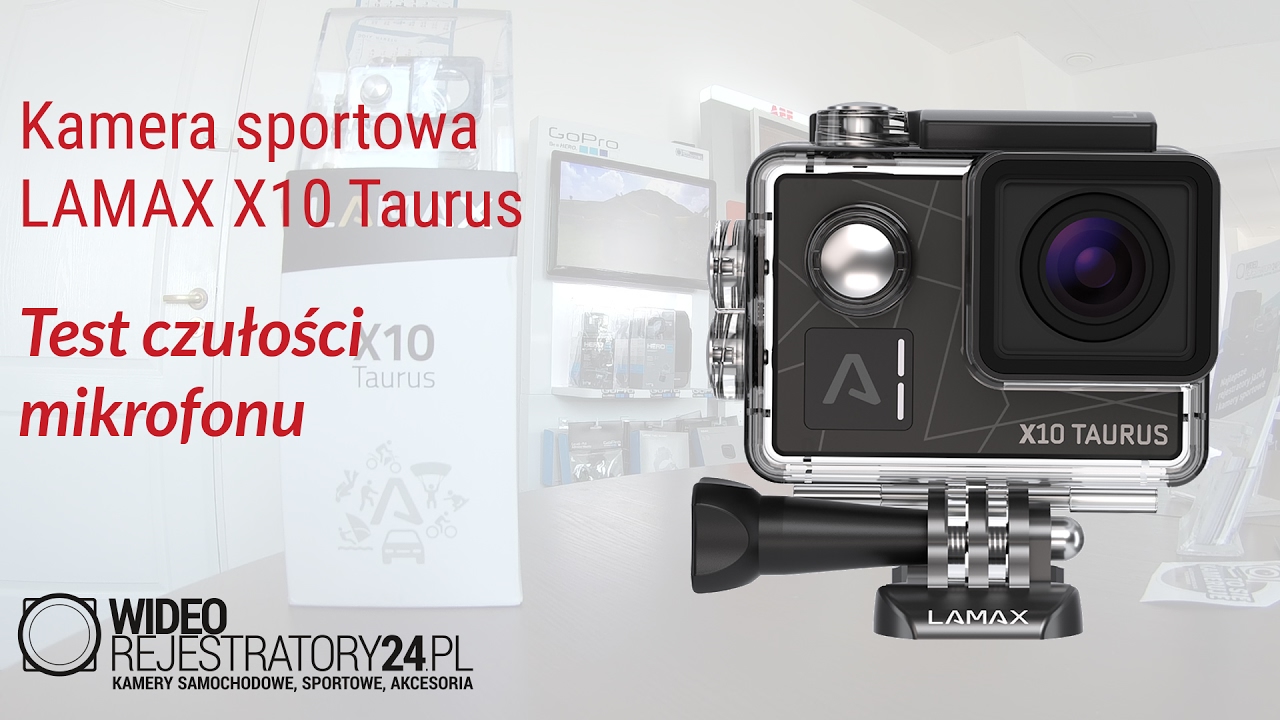 LAMAX X10 Taurus - test czułości mikrofonu / microphone volume test