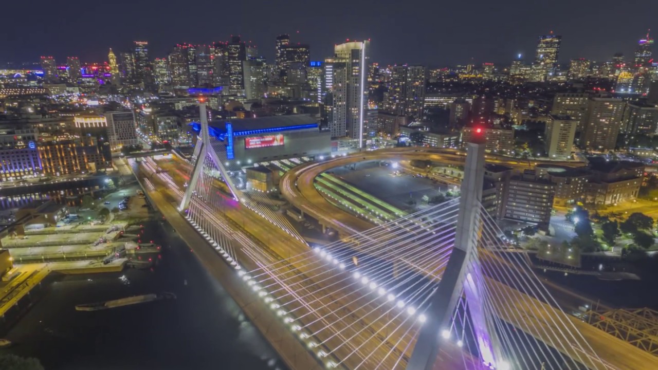 Zakim Bridge - Boston, Massachusetts Drone Hyperlapse