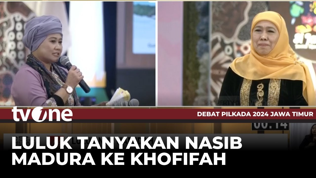 Luluk: Suramadu Masih Sebatas Jembatan Rakyat Belum jadi Jembatan Ekonomi | Debat Pilgub Jatim tvOne