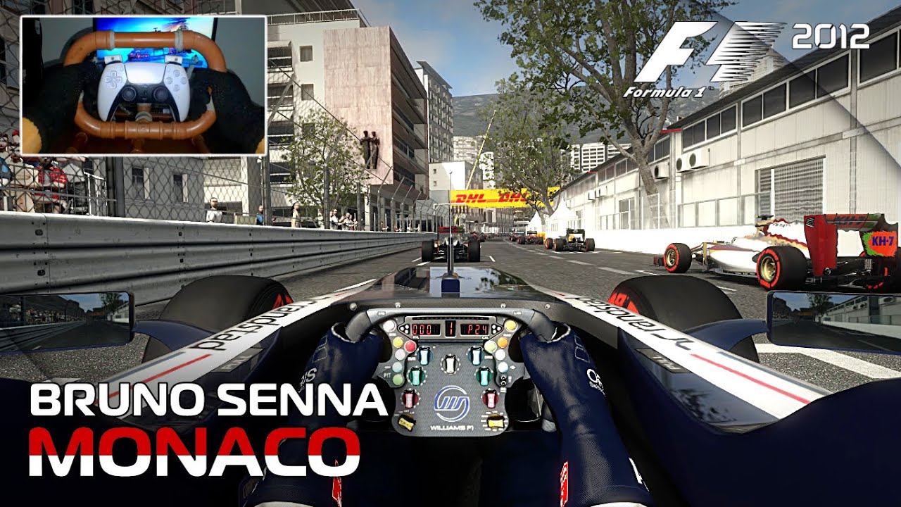 F1 2012 Realistic Mode | Bruno Senna at the Monaco Grand Prix | Racing with Gyroscope