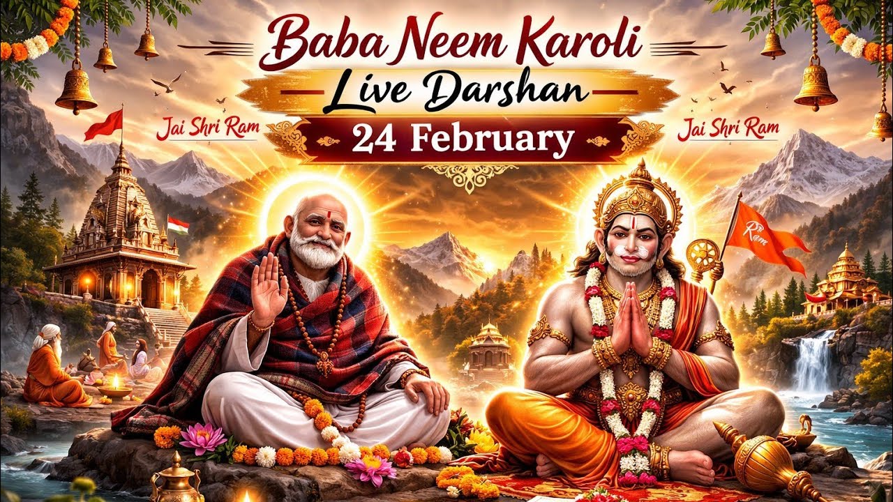 24 February 🔴 Baba Neem Karoli Live Darshan | Hanuman Dada Ki Kripa | Aaj Ka Divya Sandesh