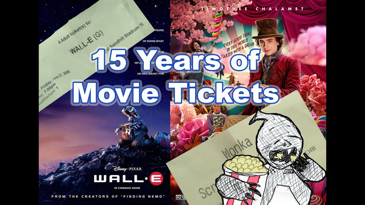 15 Years of Movie Tickets Collection