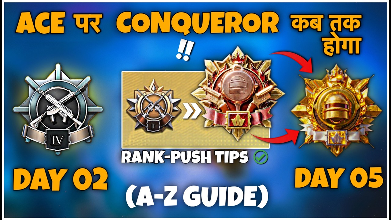 DAY 02 🇮🇳: Ace Pr Conqueror Kab Tak Milega ⁉️| Diamond To S31 Conqueror Daily Plus target & Tips ✅