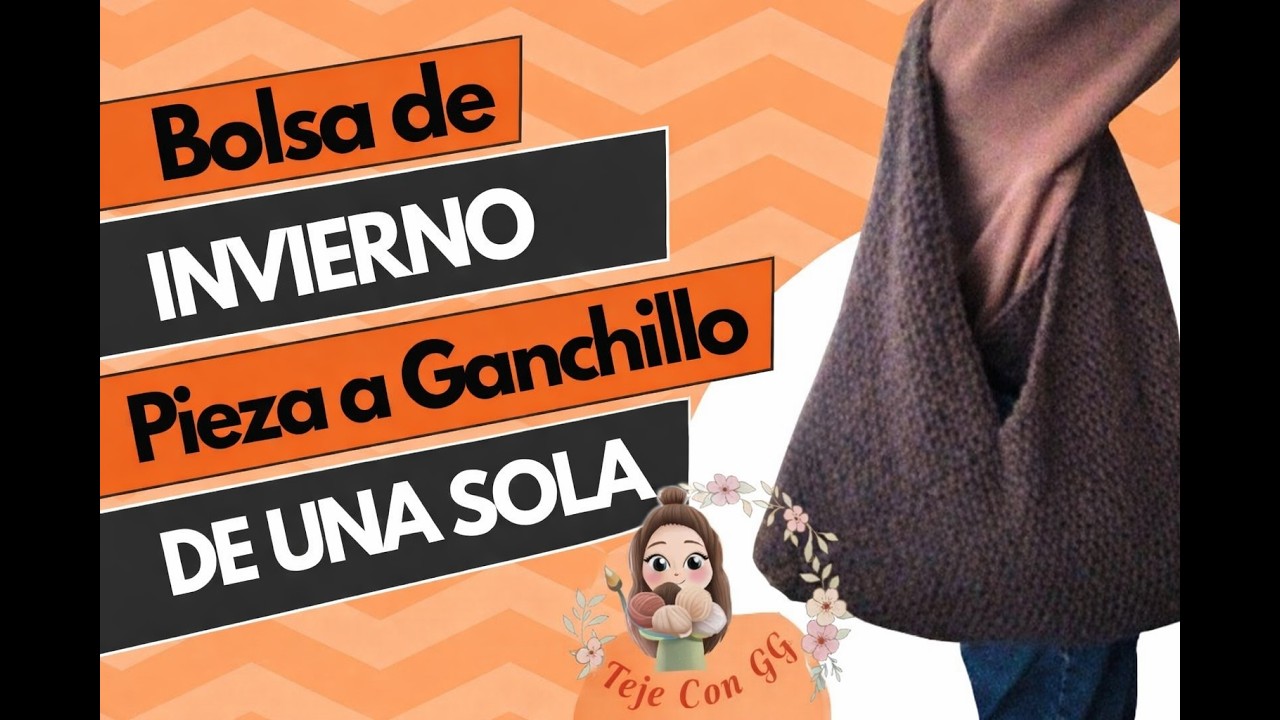 Bolsa de Invierno a Crochet en Una Sola Pieza | Fácil y Paso a Paso