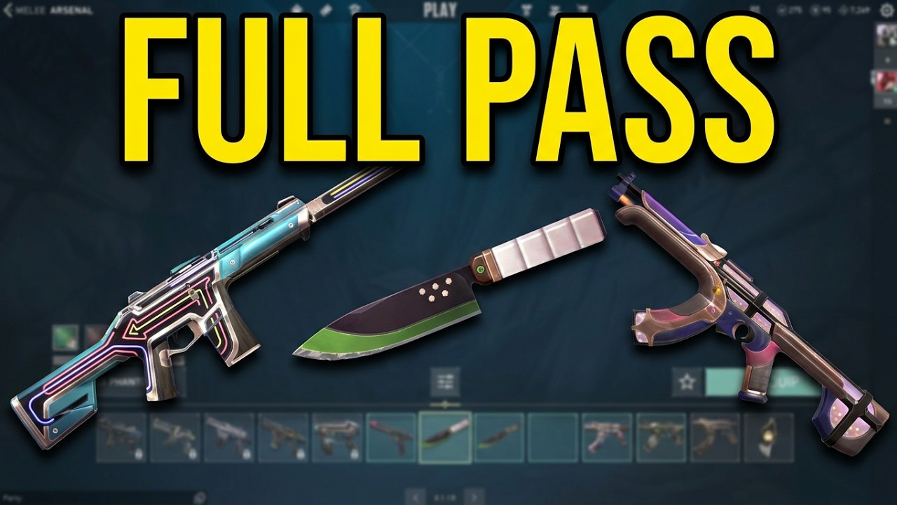 VALORANT Act 5 Battle Pass Full Tier 50 Showcase