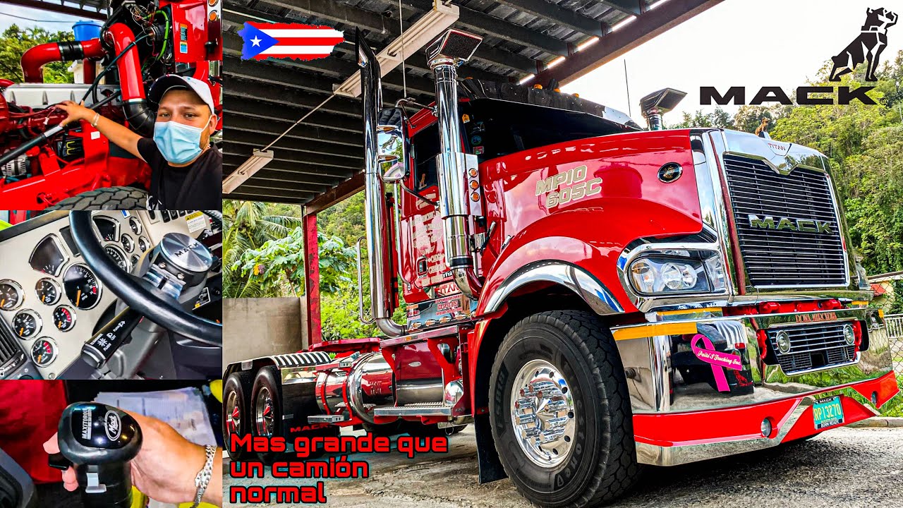 MACK TITAN el camión más grande que he visto en mi vida con transmisión MAXITORQUE de 18 velocidades