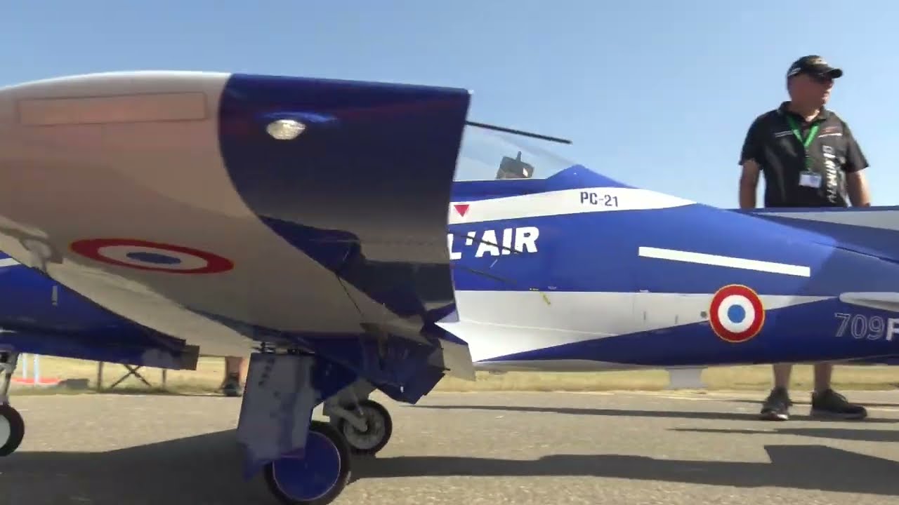Scale 1 to 3,4 Pilatus PC-21 RC Turbo Prop RC Model Airplane JWM