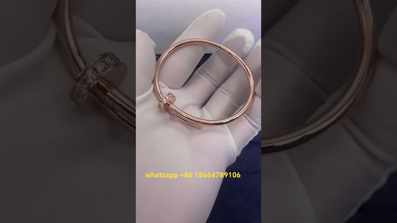 Custom Made Cartier Juste Un Clou Diamond Bracelet 18kt Rose Gold for Women and Men, Classic Model