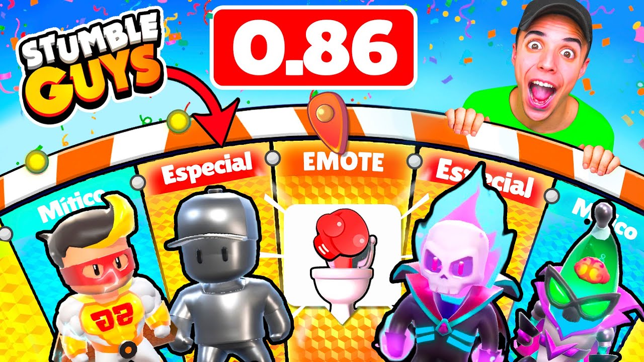 COMPR&Eacute; x100 RULETAS de la MEJOR ACTUALIZACI&Oacute;N de STUMBLE GUYS! 😱