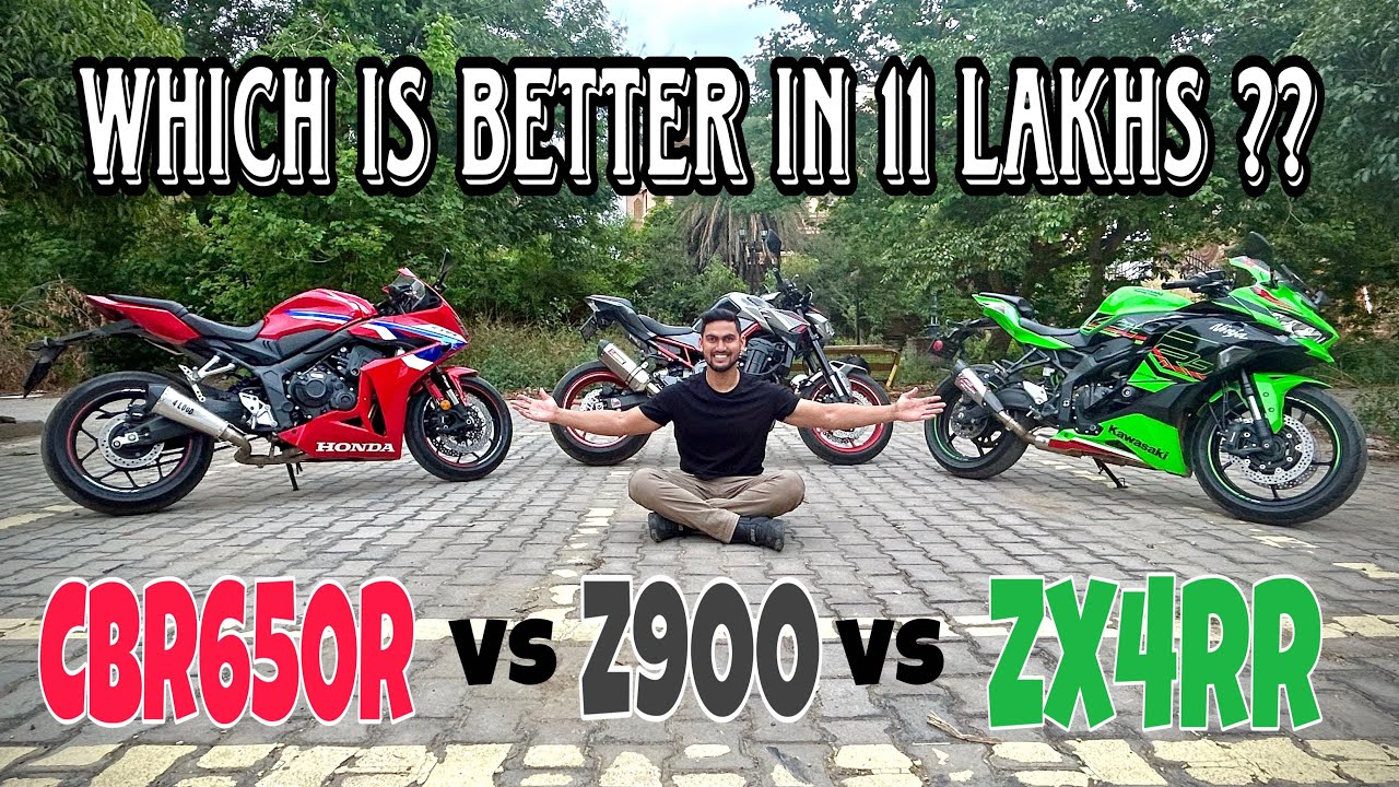 Cbr650r vs z900 vs Zx-4rr Comparison 🔥| MUST WATCH VIDEO ‼️⚠️ Superbikes in 11 Lakhs 💵