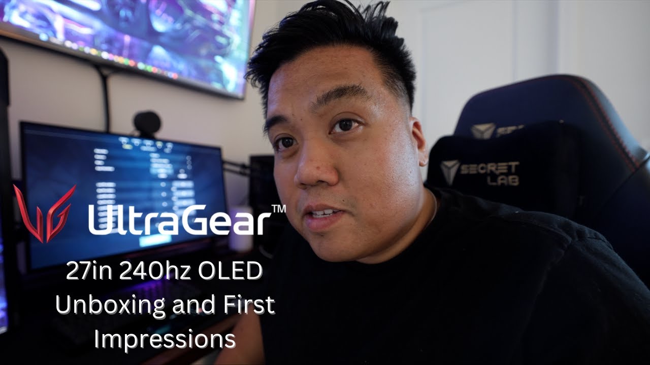 LG 27GR95QE-B 240hz OLED Ultragear Esports Gaming Monitor first impressions