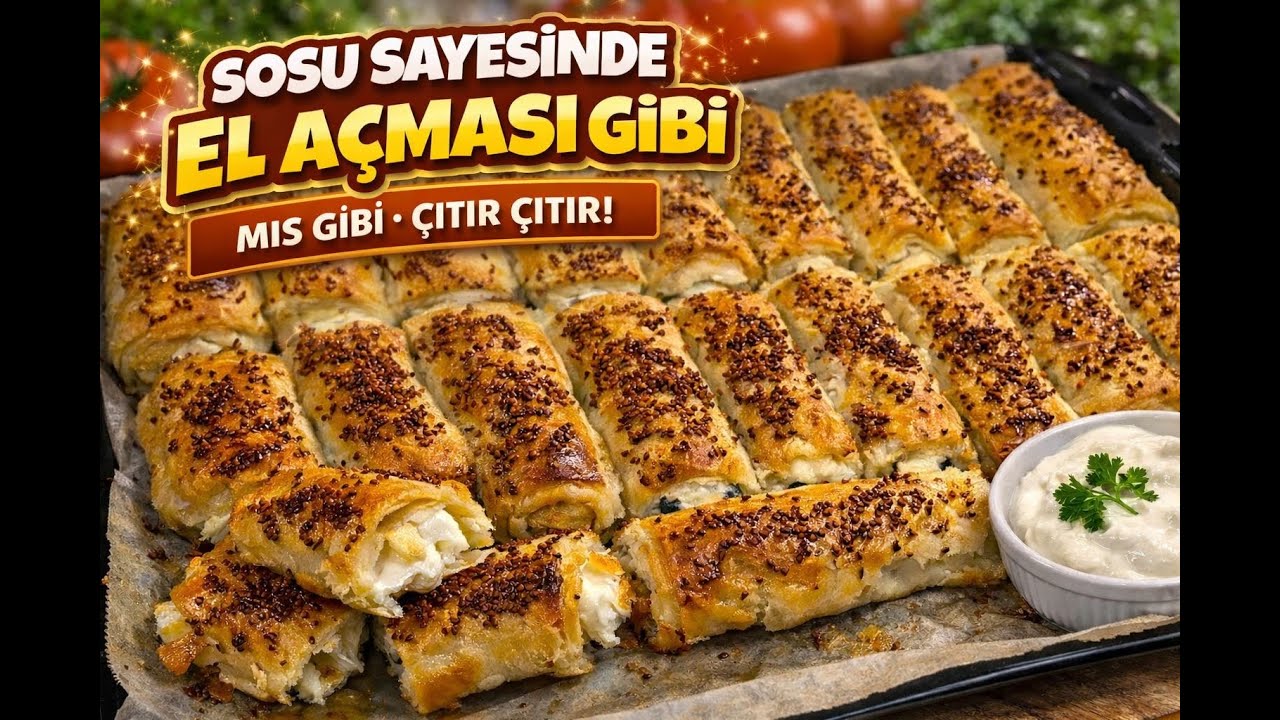 Sosu Sayesinde El Açması Gibi Olan Börek (Çıtırtısı Olay!)🔥