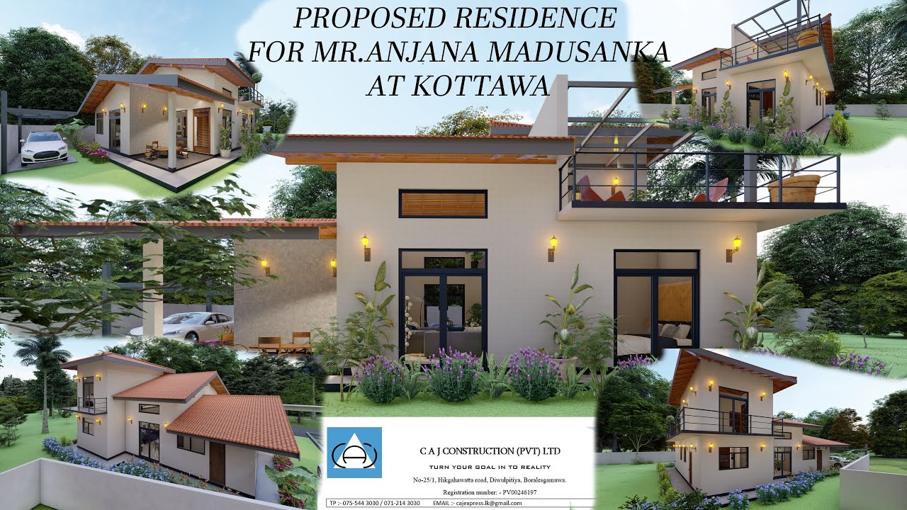 Modern proposed residence for Mr Anjana