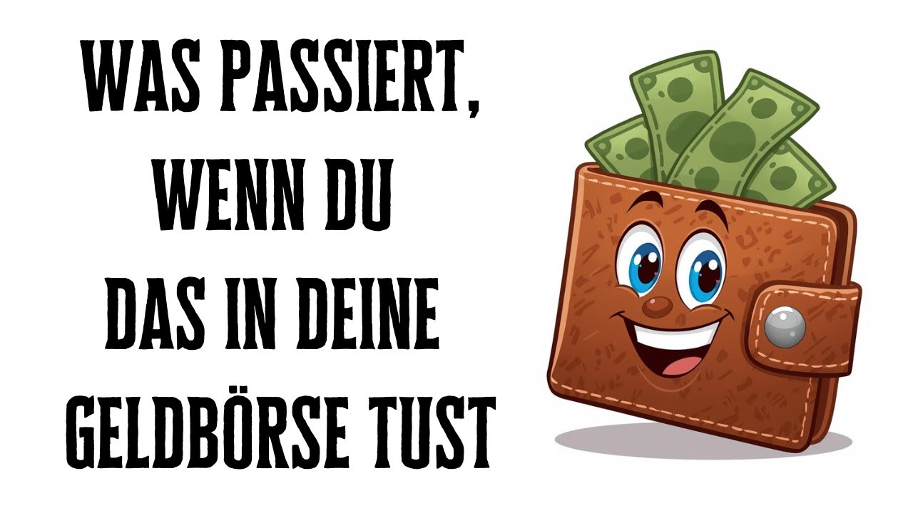 Du wirst staunen, was passiert, wenn du das in deine Geldbörse tust!