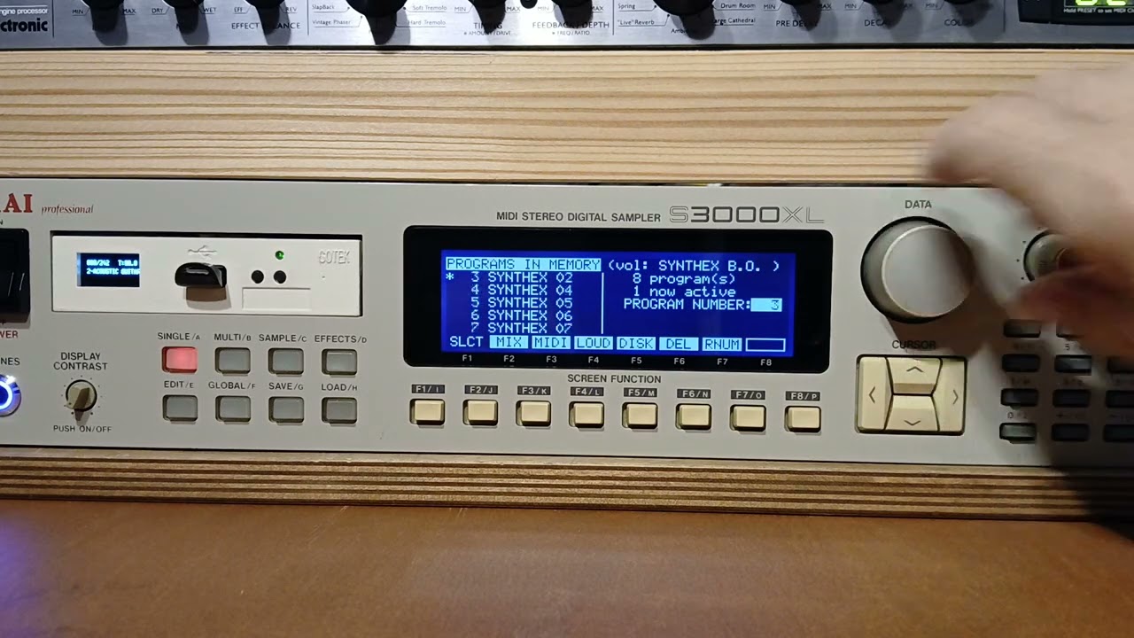 Akai S3000XL+gotek+hard disk interno
